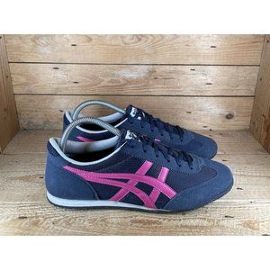 Asics Onitsuka Tiger Machu Racer Sneakers - 10 Women's Blue Pink Running Shoes